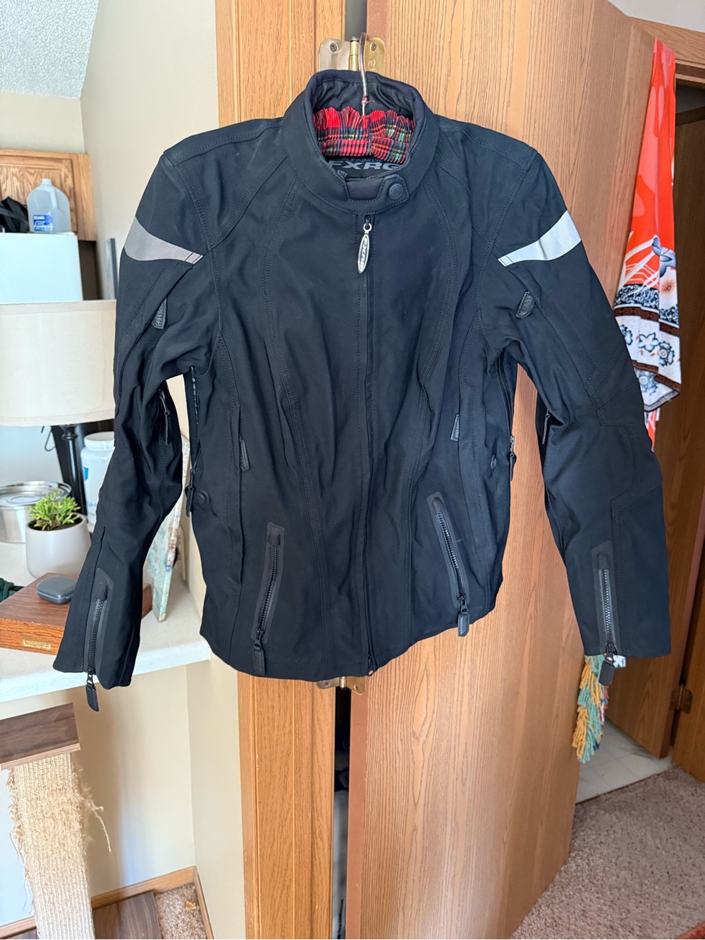Harley-Davidson Black Utility Motorcycle Jacket with Silver Reflective Accents